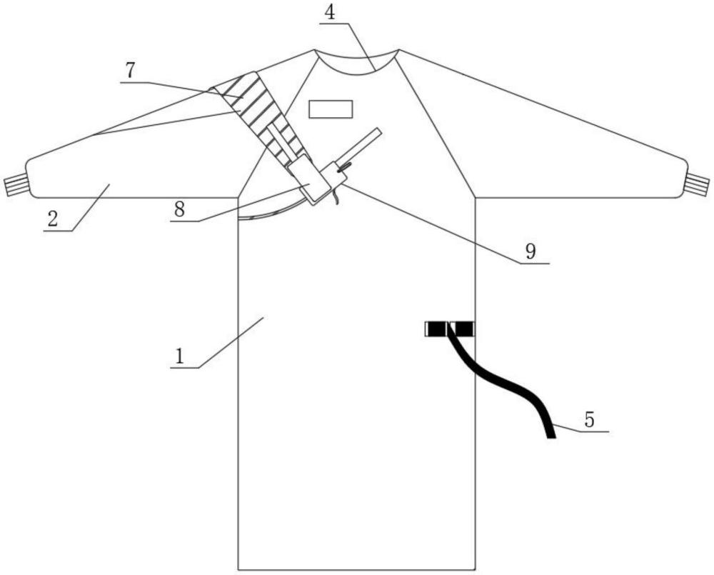 一种方便穿着的手术衣的制作方法
