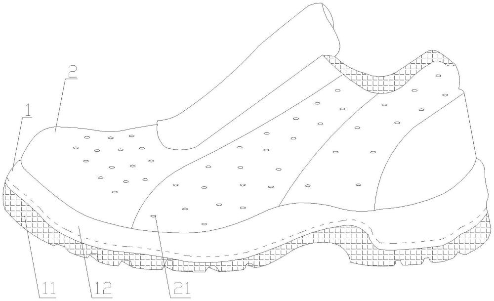 一种具有透气防钉垫的防钉鞋的制作方法