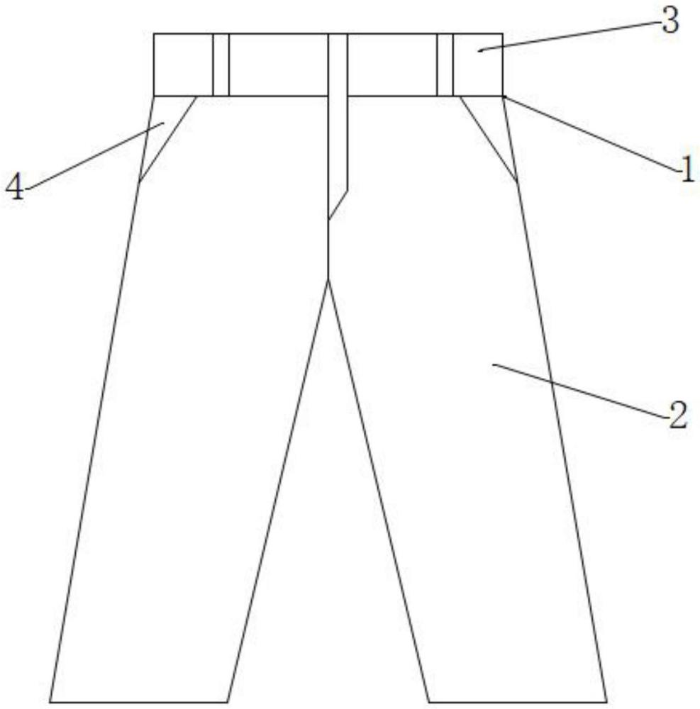 一种防松脱西裤隐形活动腰的制作方法