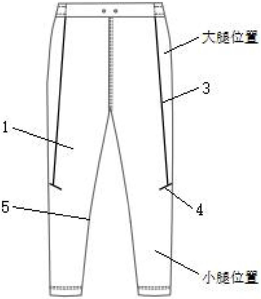 一种无侧缝式裤子及其剪裁结构的制作方法