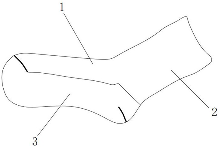 一款自带发热功能的袜子的制作方法