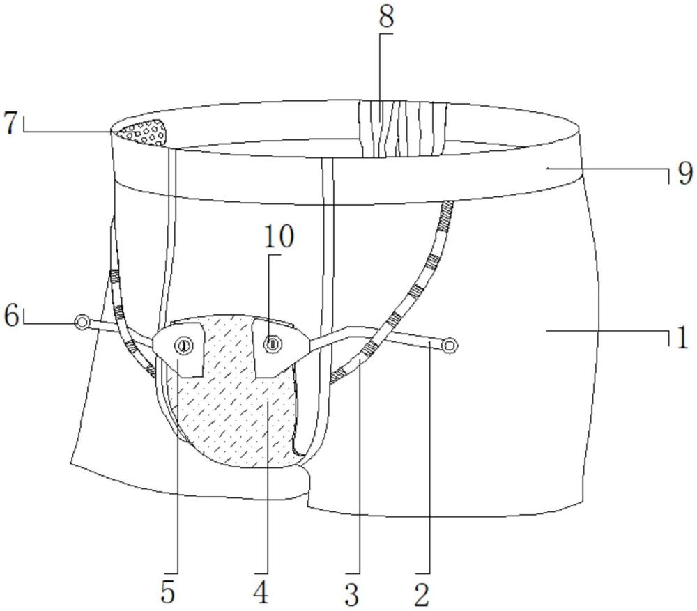 一种阴囊托内裤的制作方法