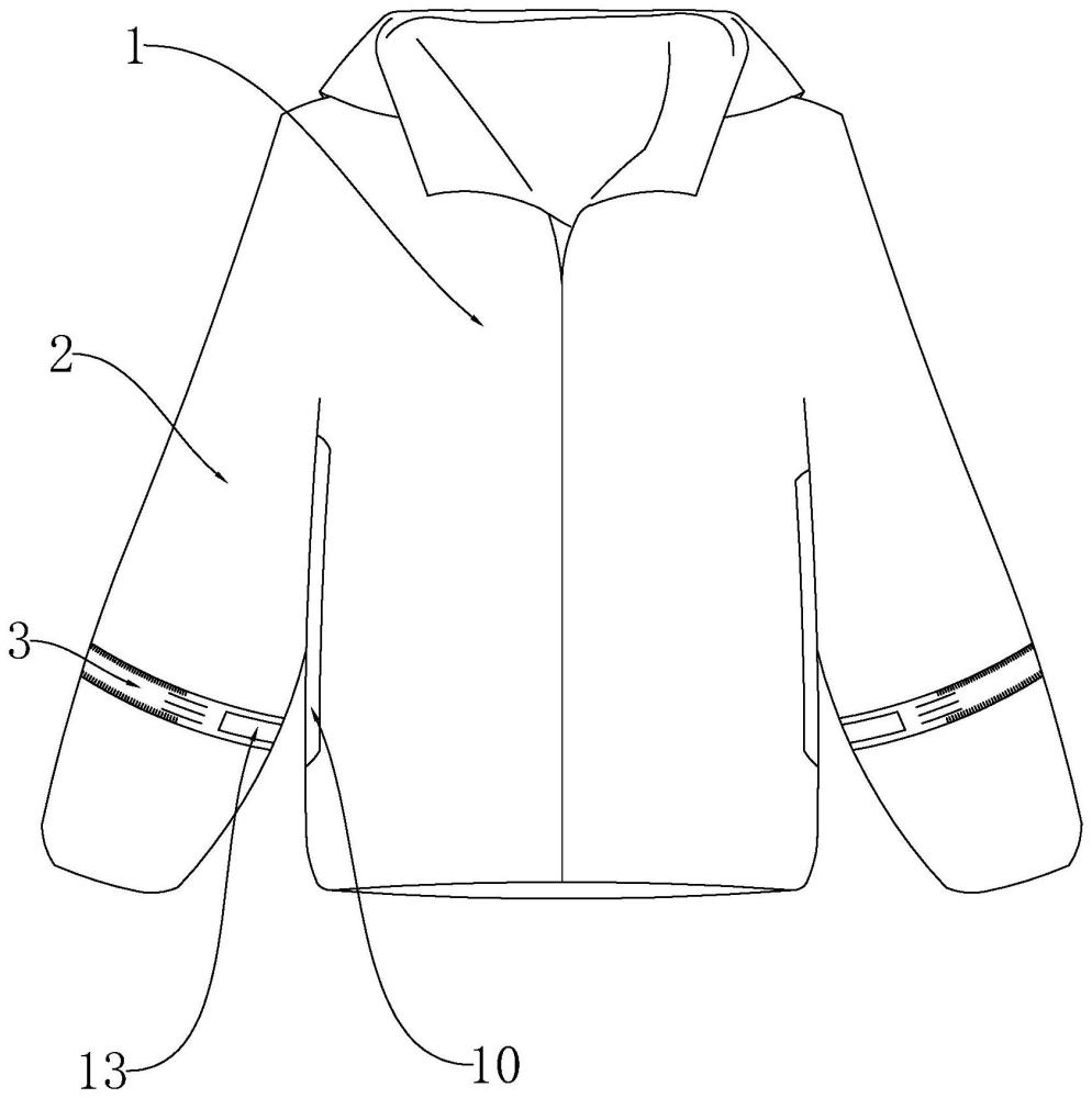 一种可挽袖式舒适棉服的制作方法