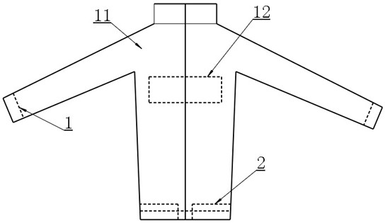 一种带主动加热功能的冬季室外工作服的制作方法