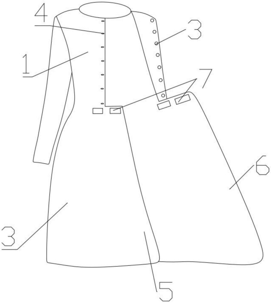 一种妇科宫腔镜及人流手术患者用病人服的制作方法