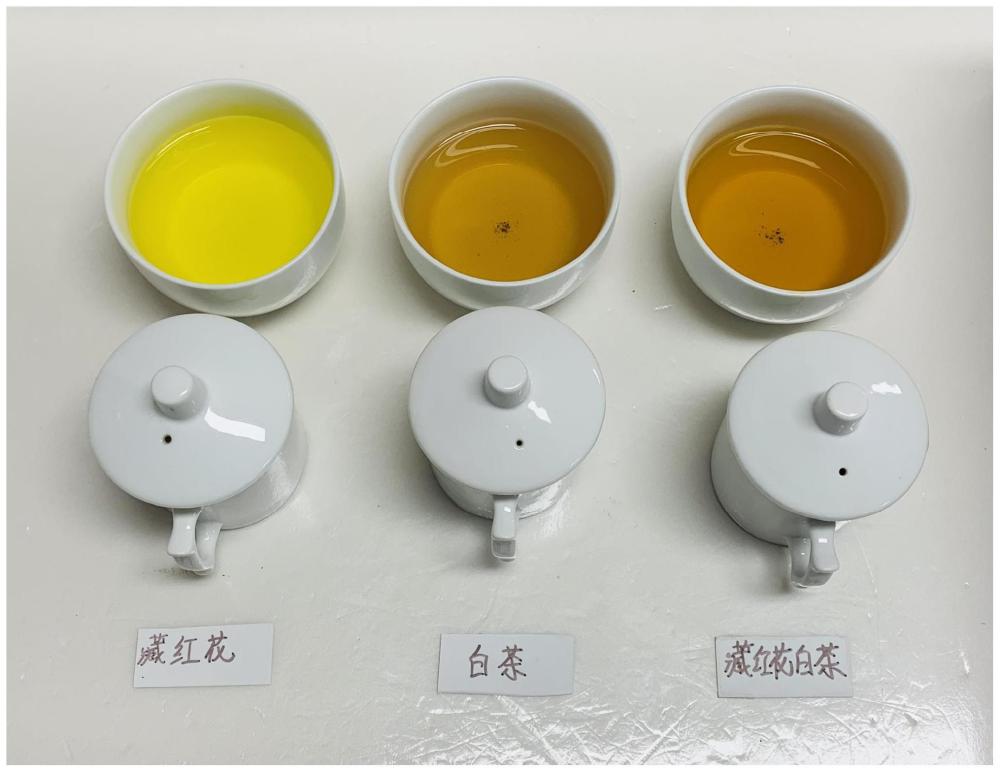 藏红花白茶及其制作方法与流程