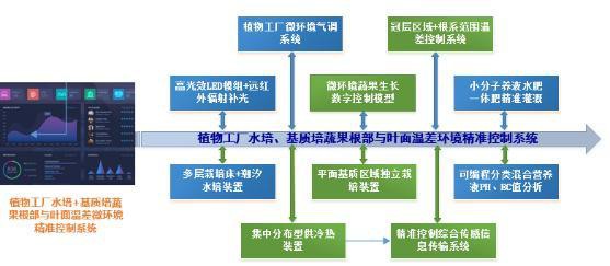 一种水培、基质培蔬果根部与叶面温差环境精准控制系统