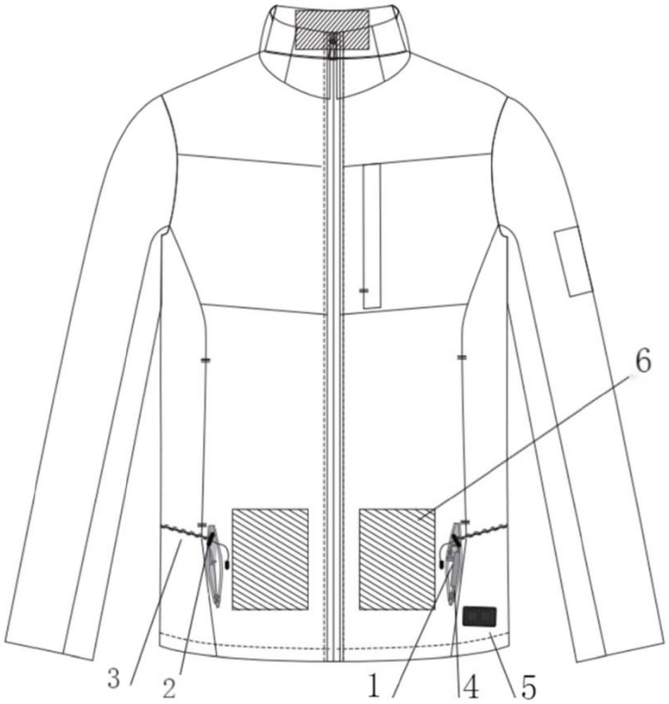 一种具有调节收紧功能的加热衣服的制作方法