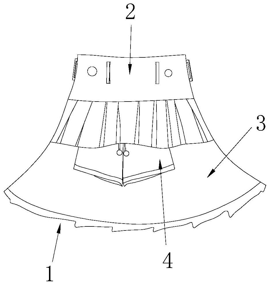 一种防走光短裙的制作方法