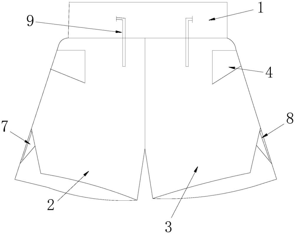 一种专业跑步短裤的制作方法