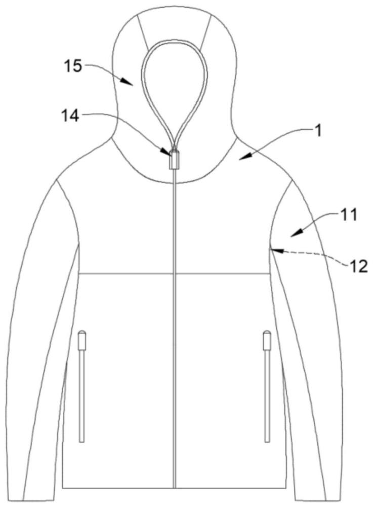 一种可变形挎包的衣服的制作方法