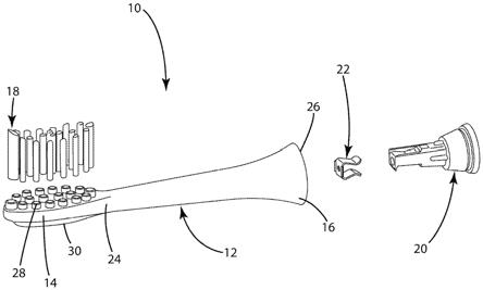 用于电动牙刷替换头的附接部分的制作方法