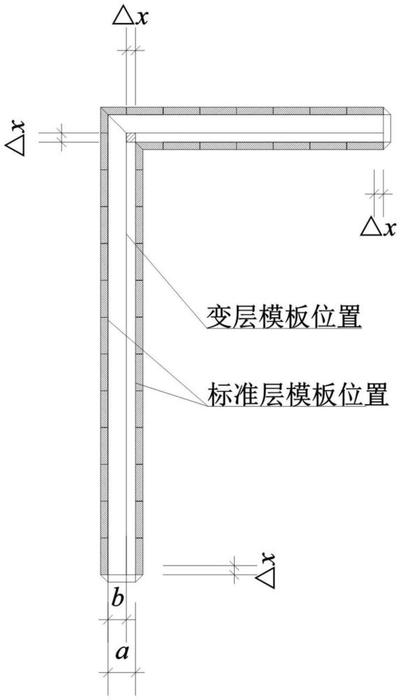 一种基于互换性模数设计的铝模变截面施工方法与流程