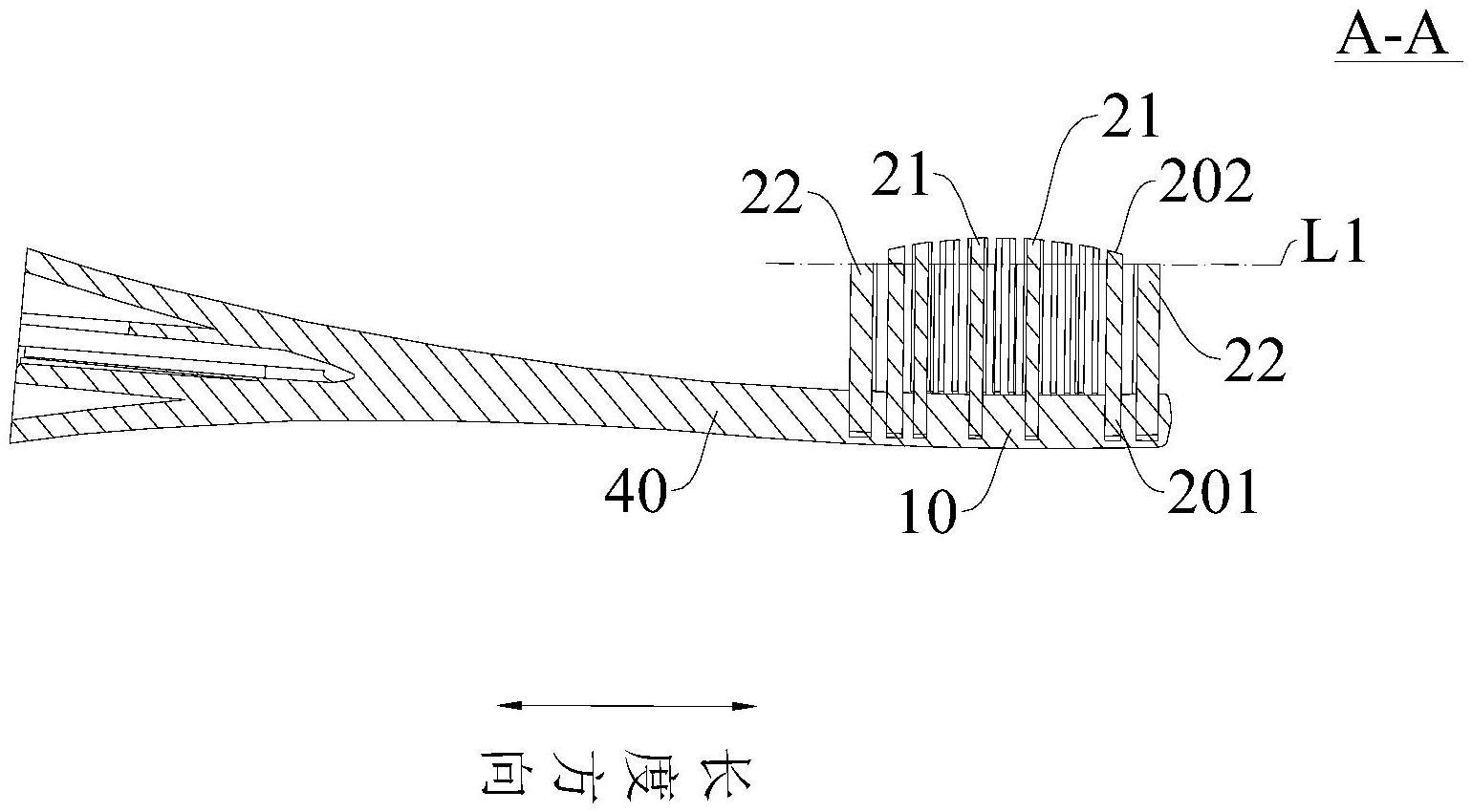 牙刷的刷头和电动牙刷的制作方法