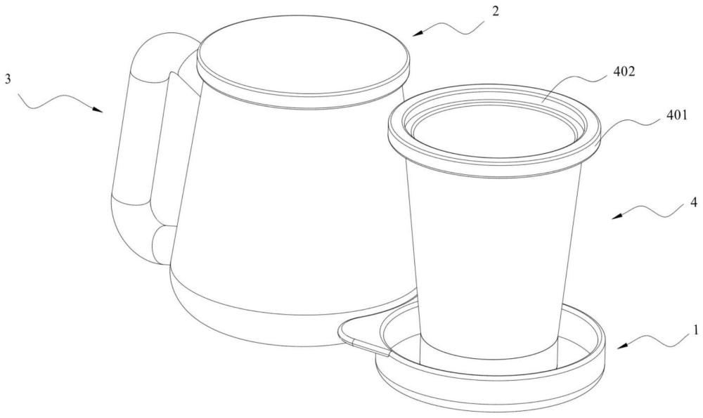 一种双盖式茶水分离杯的制作方法