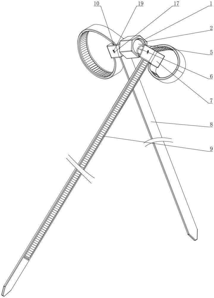 具有扎带结构的拼接式积木连接关节的制作方法