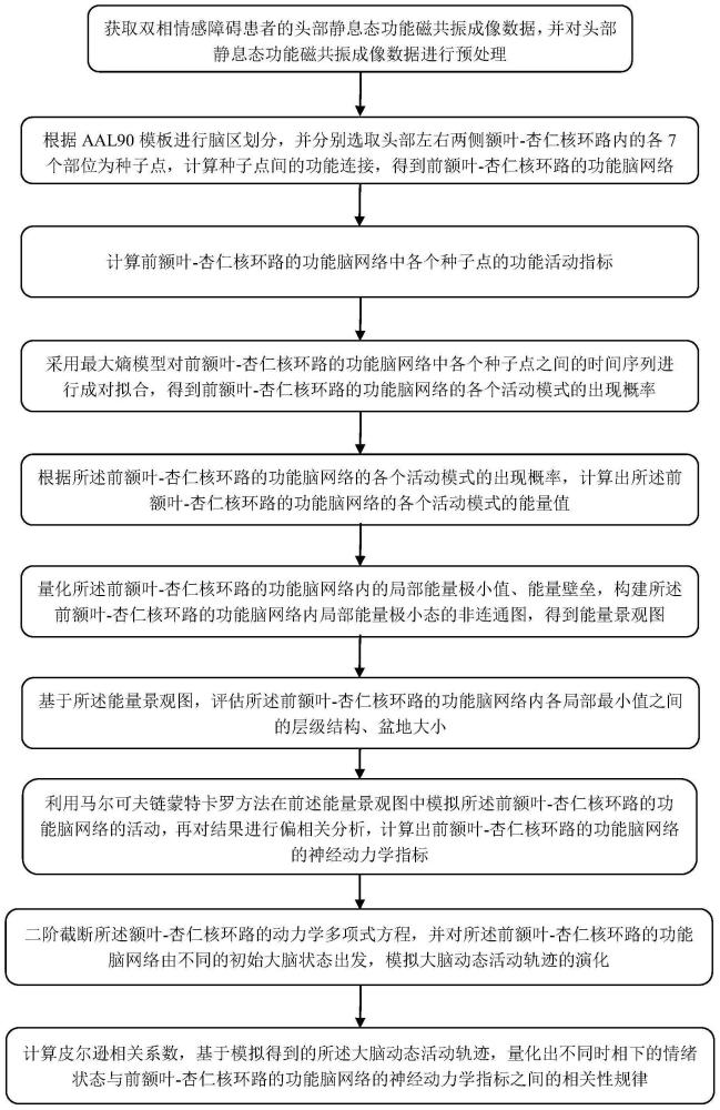 基于磁共振成像观测的双相障碍神经动力学演化分析方法与流程