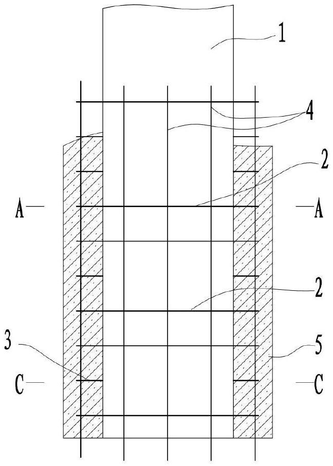 一种改建项目混合加固施工结构的制作方法