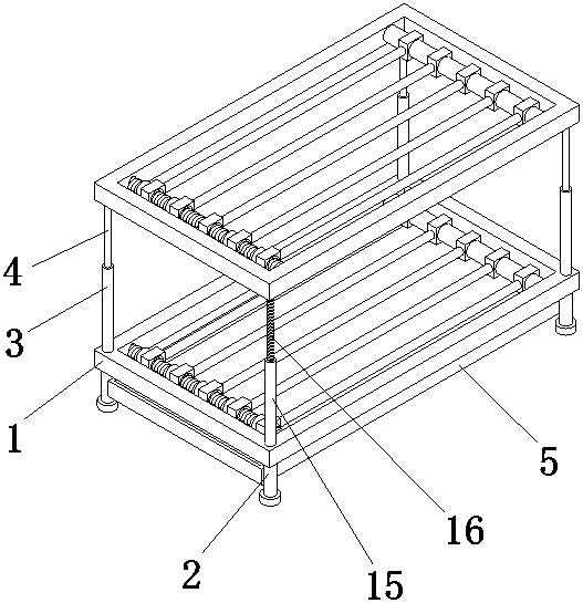 一种体育用品摆放架的制作方法