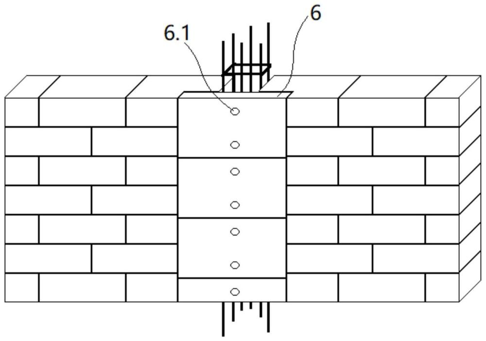 一种构造柱外墙自保温砌块建造结构的制作方法