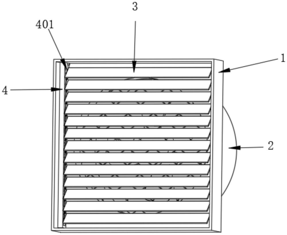 一种具有排风辅助功能的百叶窗的制作方法