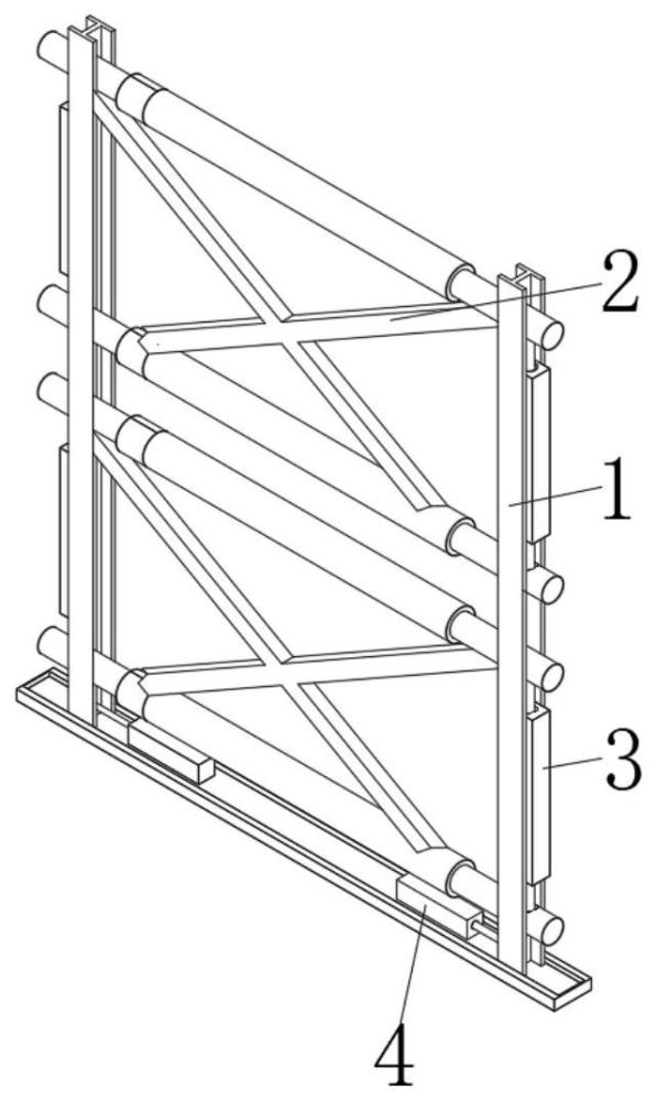 一种基坑施工爬梯用钢管搭建结构及其使用方法与流程