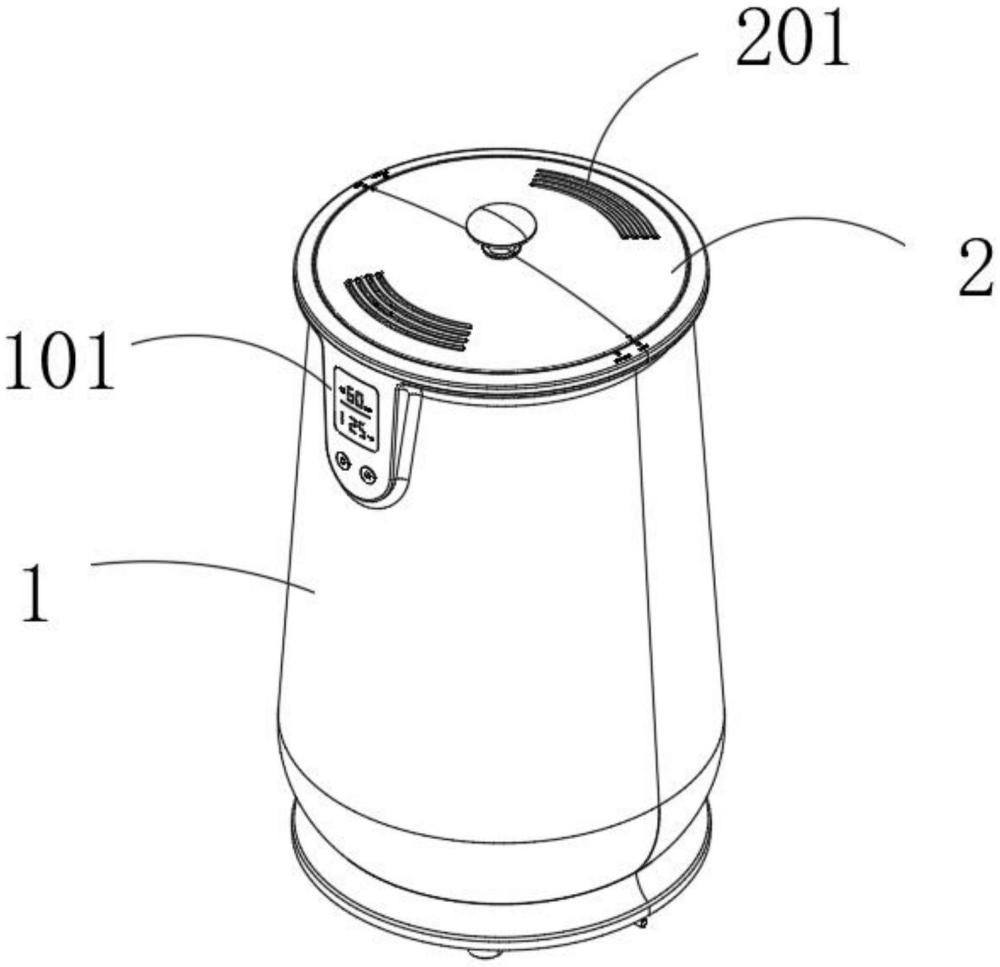 一种带晾挂横杆的织物加热、烘干桶的制作方法