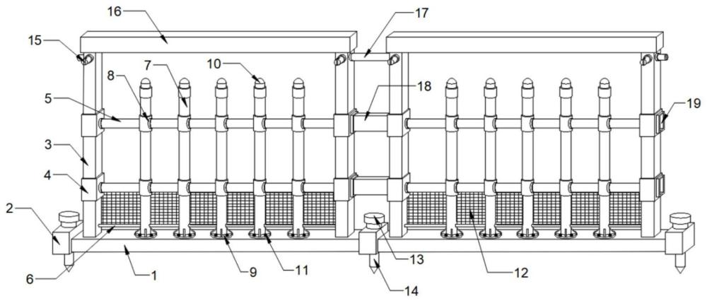 一种房建施工防护栏的制作方法