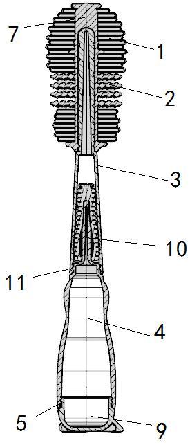 一种便捷式奶瓶刷的制作方法