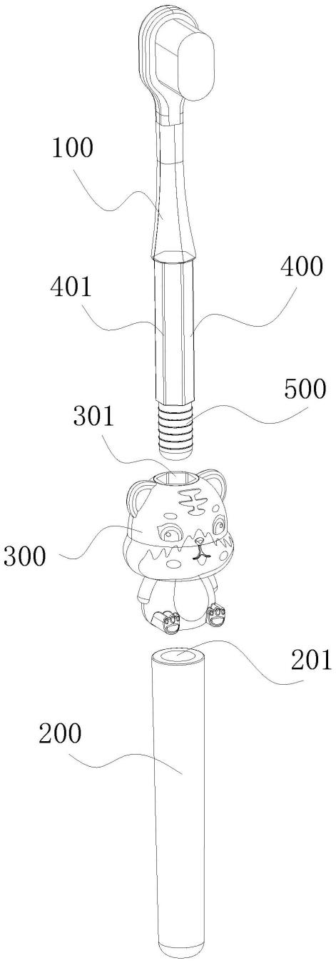 一种嵌套组合牙刷的制作方法