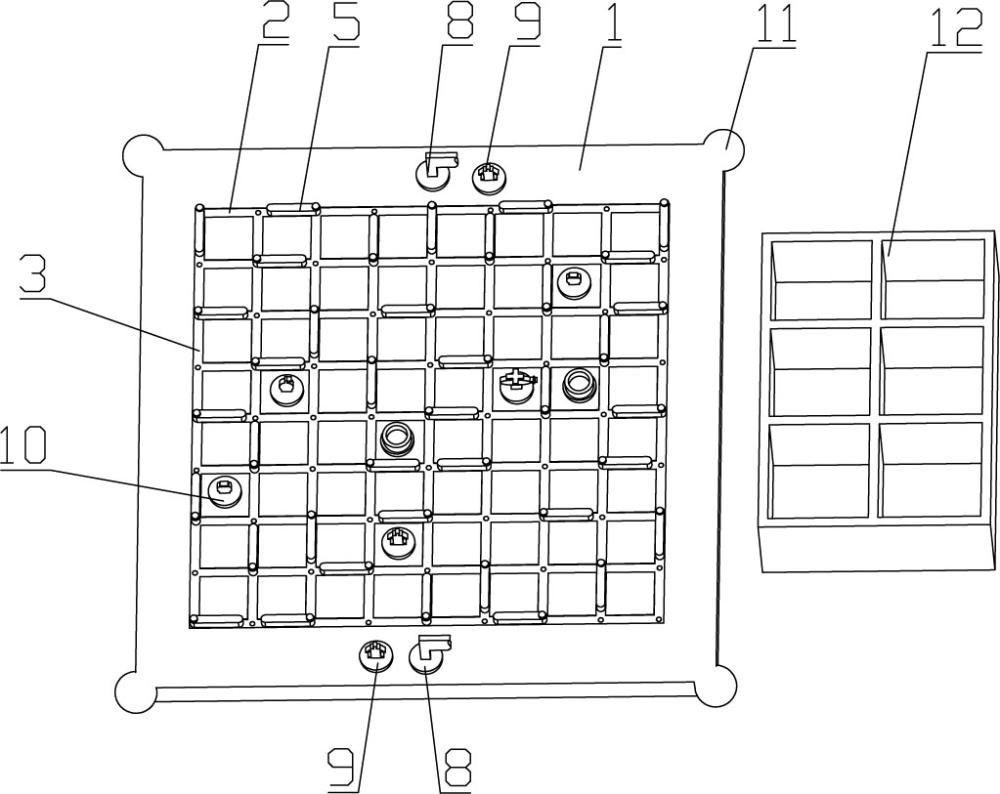 围追堵截游戏棋的制作方法