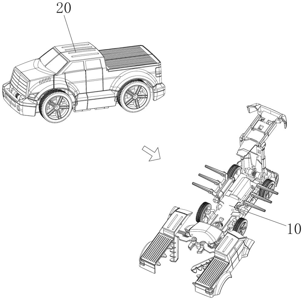 一种新型的形变玩具车的制作方法