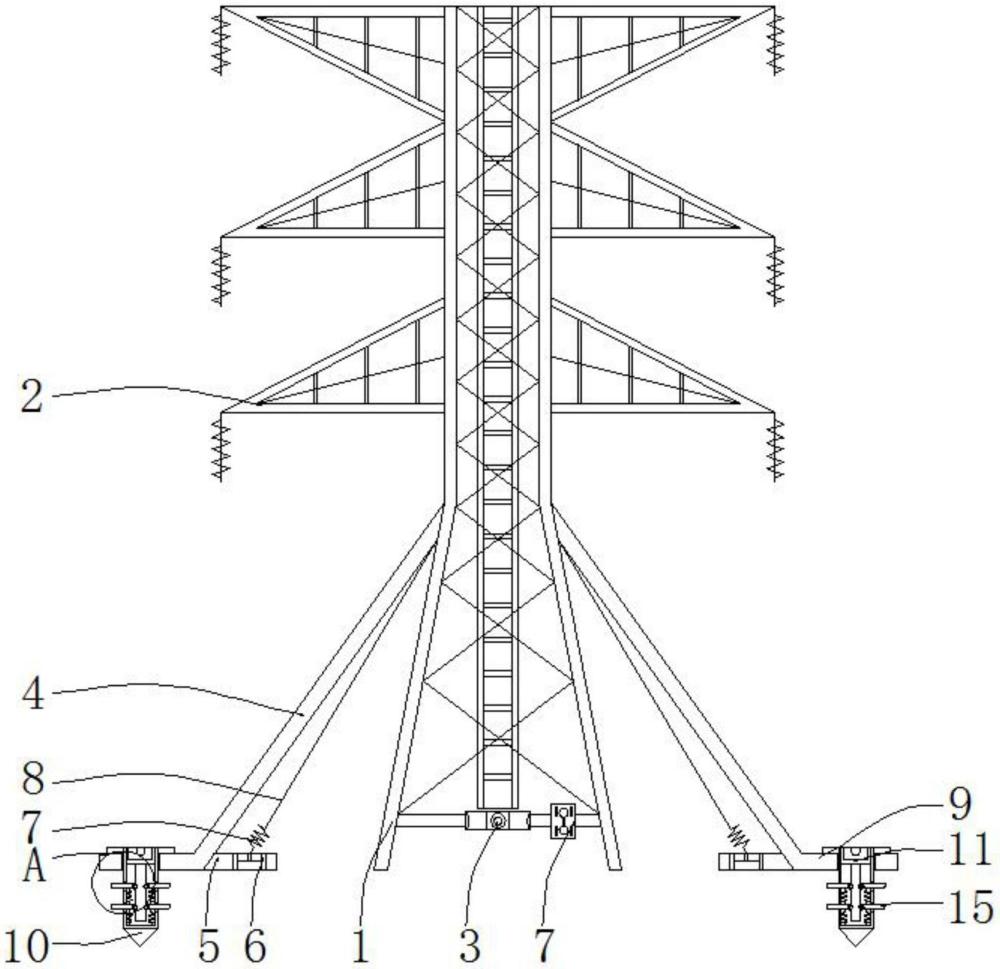 一种具有倾斜程度监测机构的输电线路铁塔的制作方法