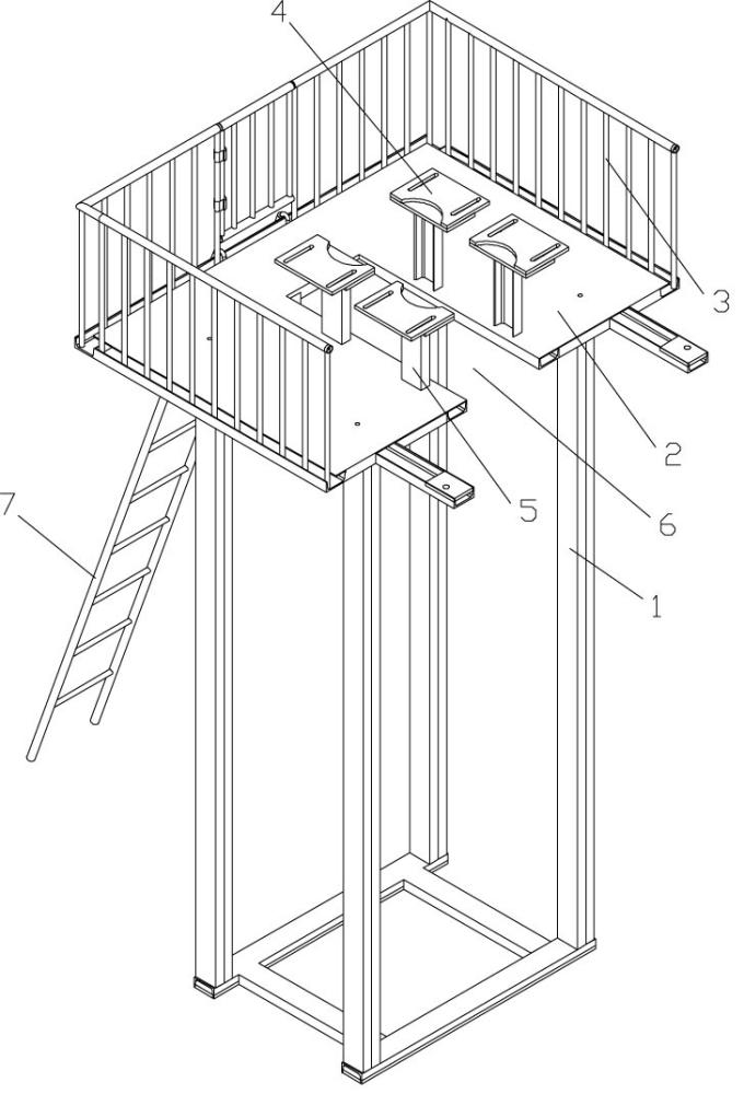 用于立式轧机的维护作业平台的制作方法