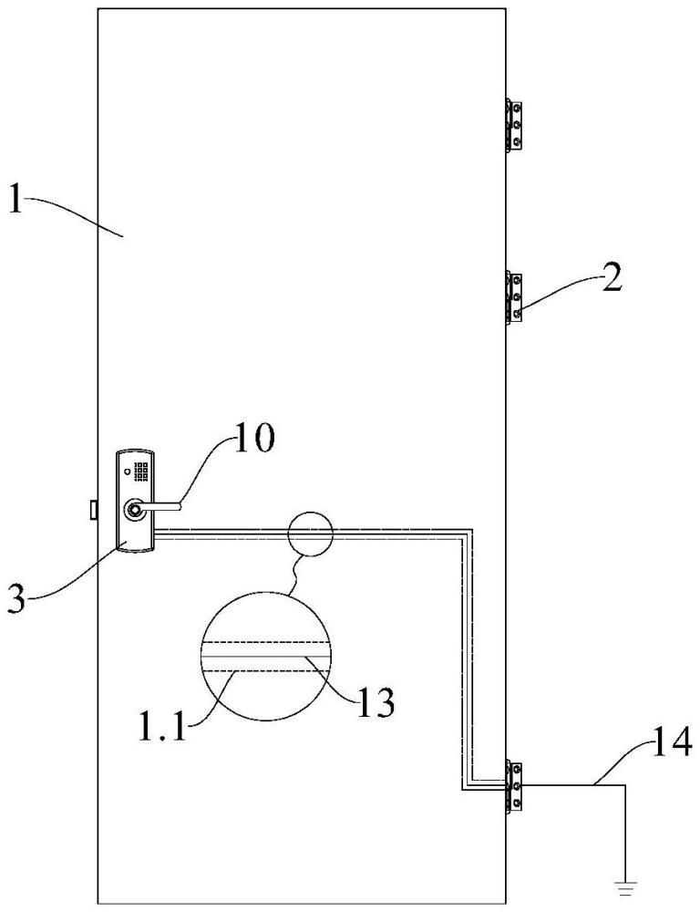 一种具有静电消除及指纹识别功能的实验室门的制作方法