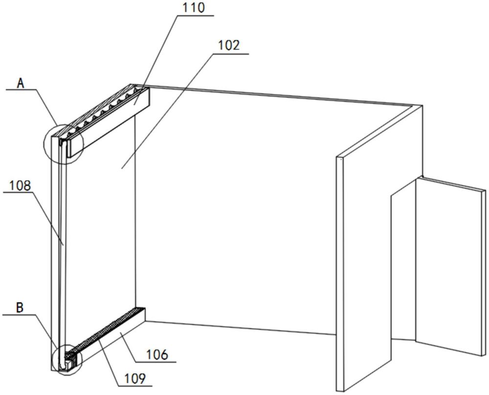 一种公共建筑内的防火分隔结构的制作方法