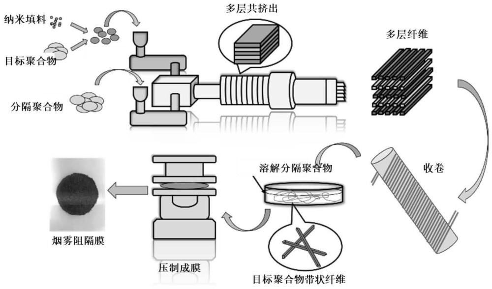 一种聚合物带状纤维的制备方法及聚合物纤维膜与流程