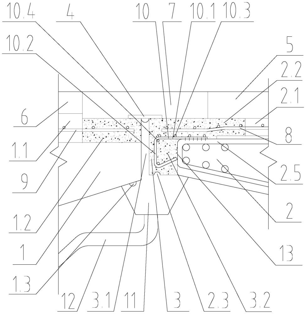 一种用于新旧桥体拓宽结构及其方法与流程