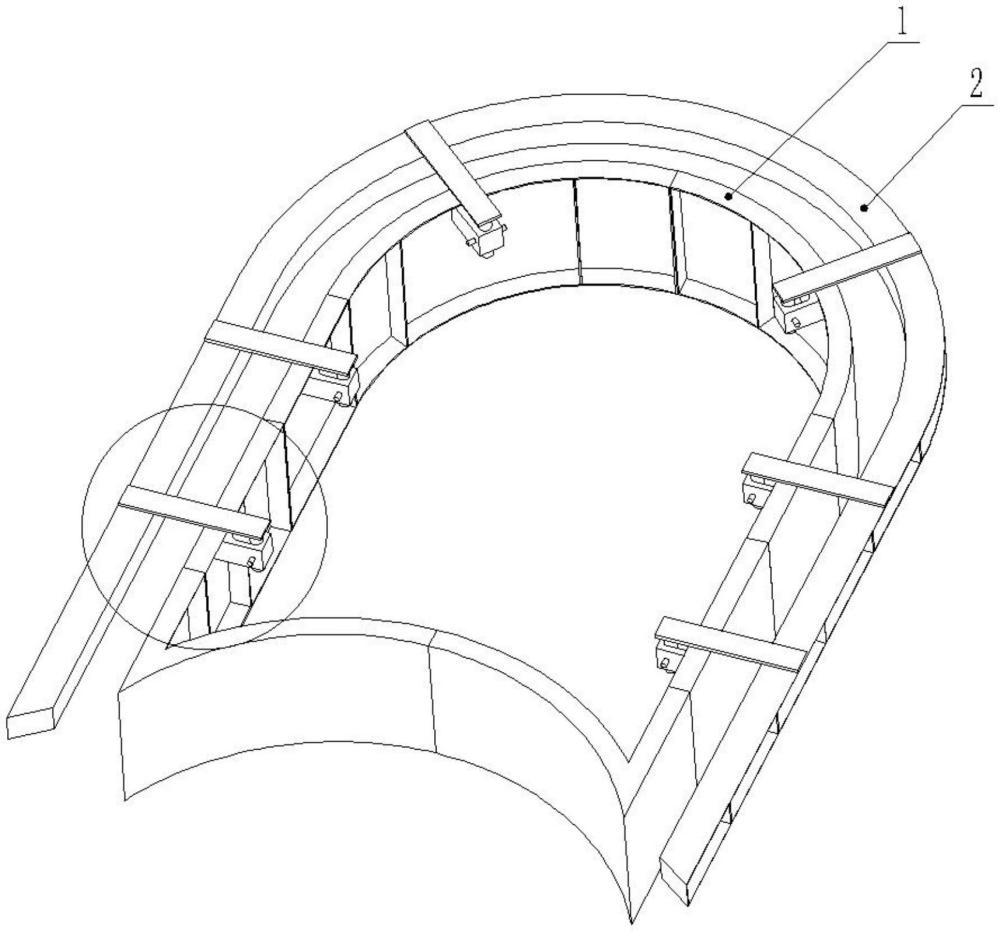 一种路基拱形骨架模具的制作方法