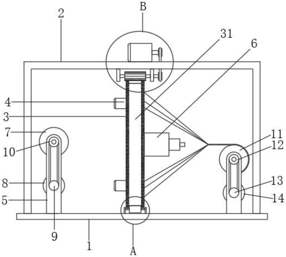 一种可再生纤维色纺喷毛纱加工设备的制作方法