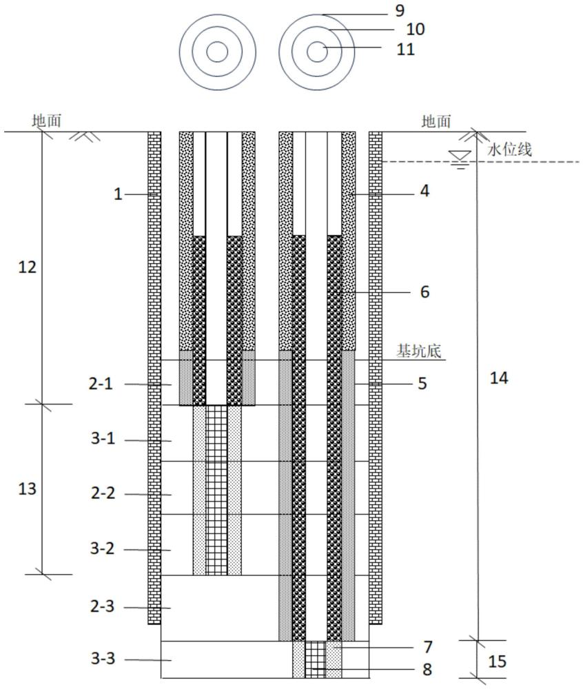 处理强弱透水层交互地层大深宽比基坑突涌的装置及方法