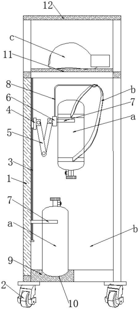 空气呼吸器备用架的制作方法