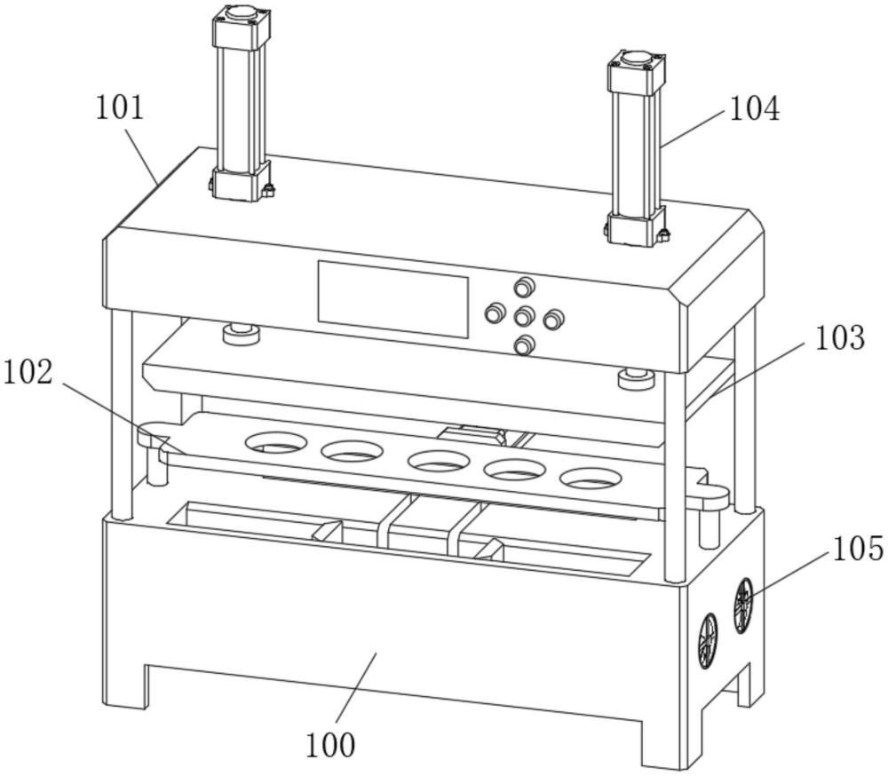 一种纸制品加工成型用热压定型机的制作方法