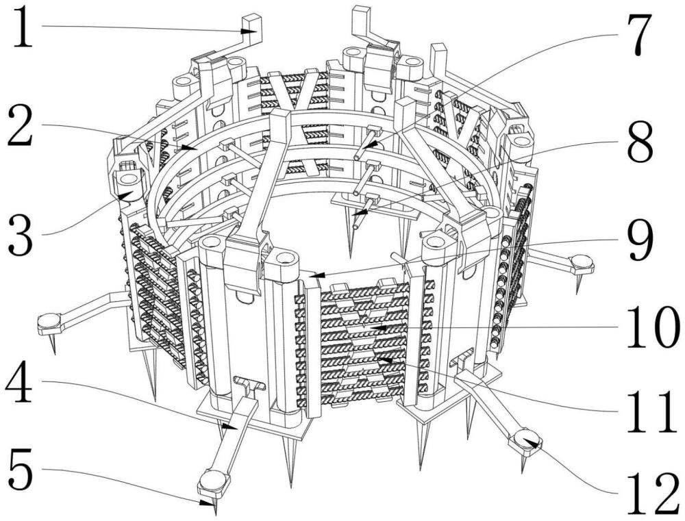 一种建筑土木工程施工用桩基固定架的制作方法