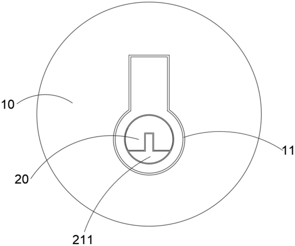 一种可分离式柜门锁的制作方法