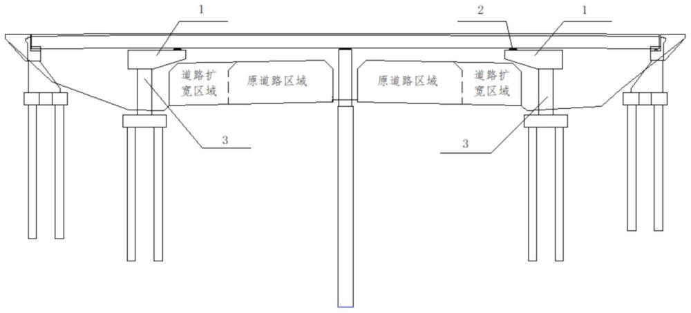 一种跨线桥桥墩后移改造方法与流程