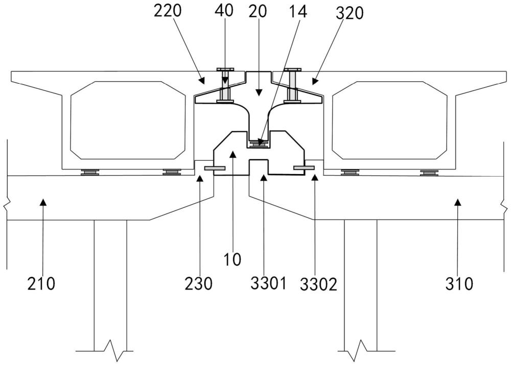 一种桥梁加宽用新旧桥梁拼接预制韧性结构及其施工方法