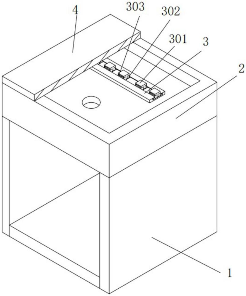 一种光源盒与导体的卡接固定组件的制作方法