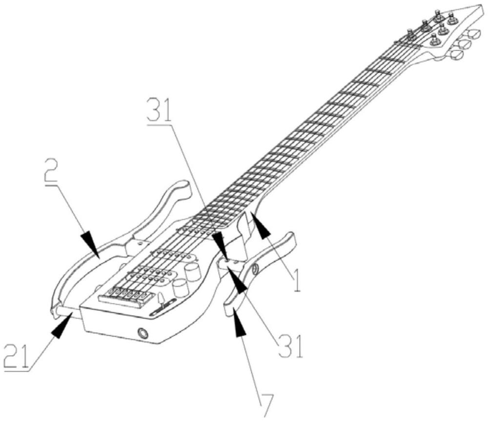 一种侧部可伸缩的电吉他的制作方法