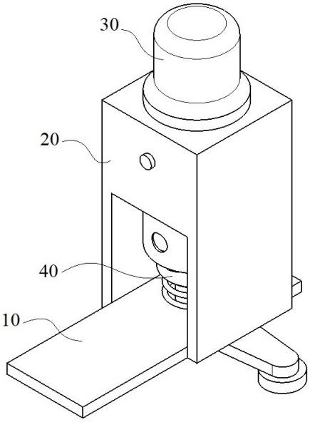 一种双流水式棋牌文字压印装置的制作方法